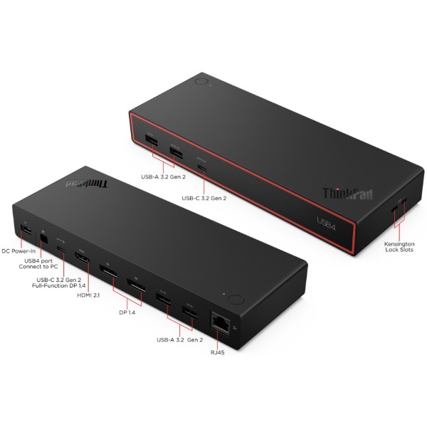 Фото - Док-станция Lenovo ThinkPad USB4 Dock 5000 (40BF0100EU)